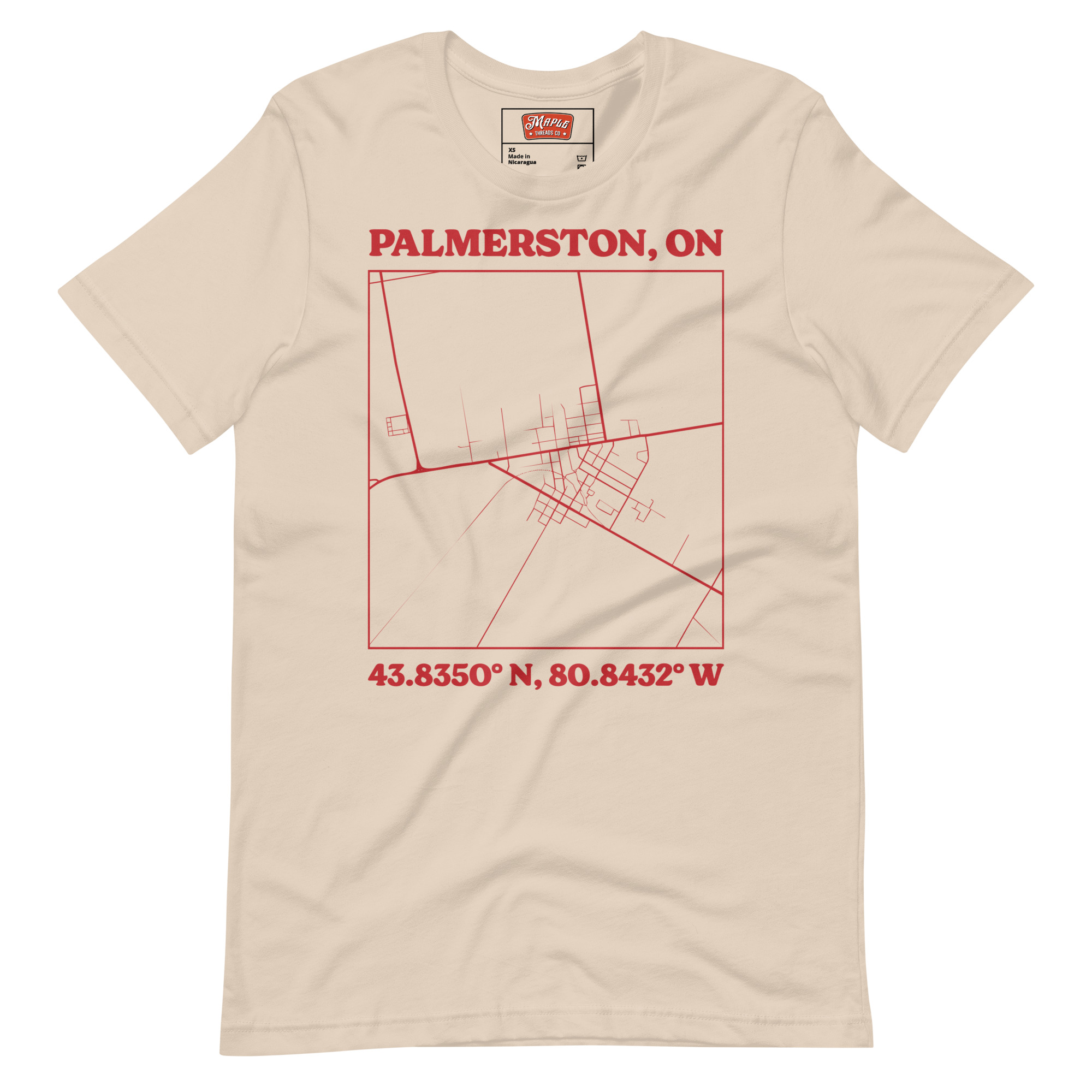 Unisex Palmerston, Ontario Map T-Shirt - Image 9