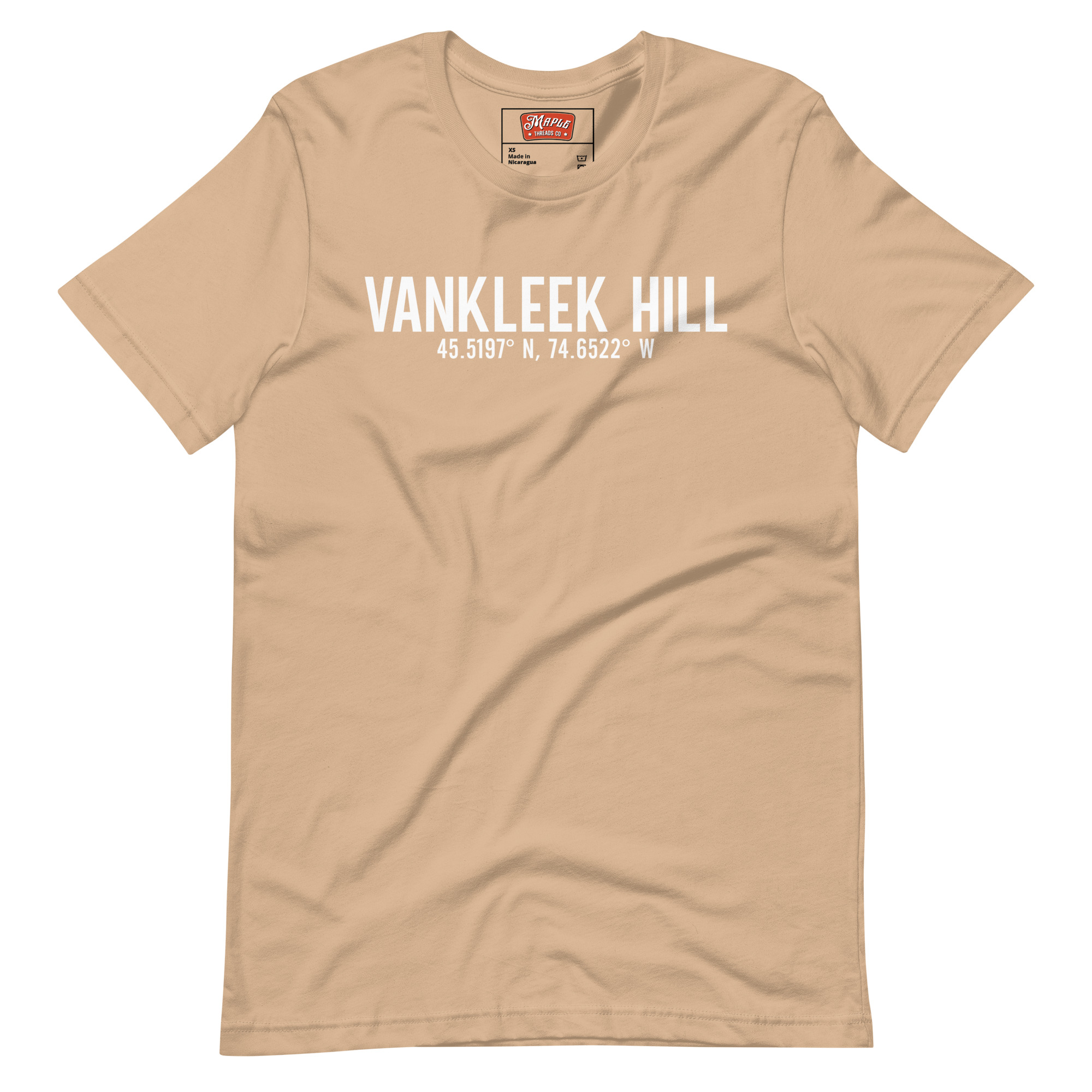 Unisex Vankleek Hill, Ontario Coordinates T-Shirt - Image 7