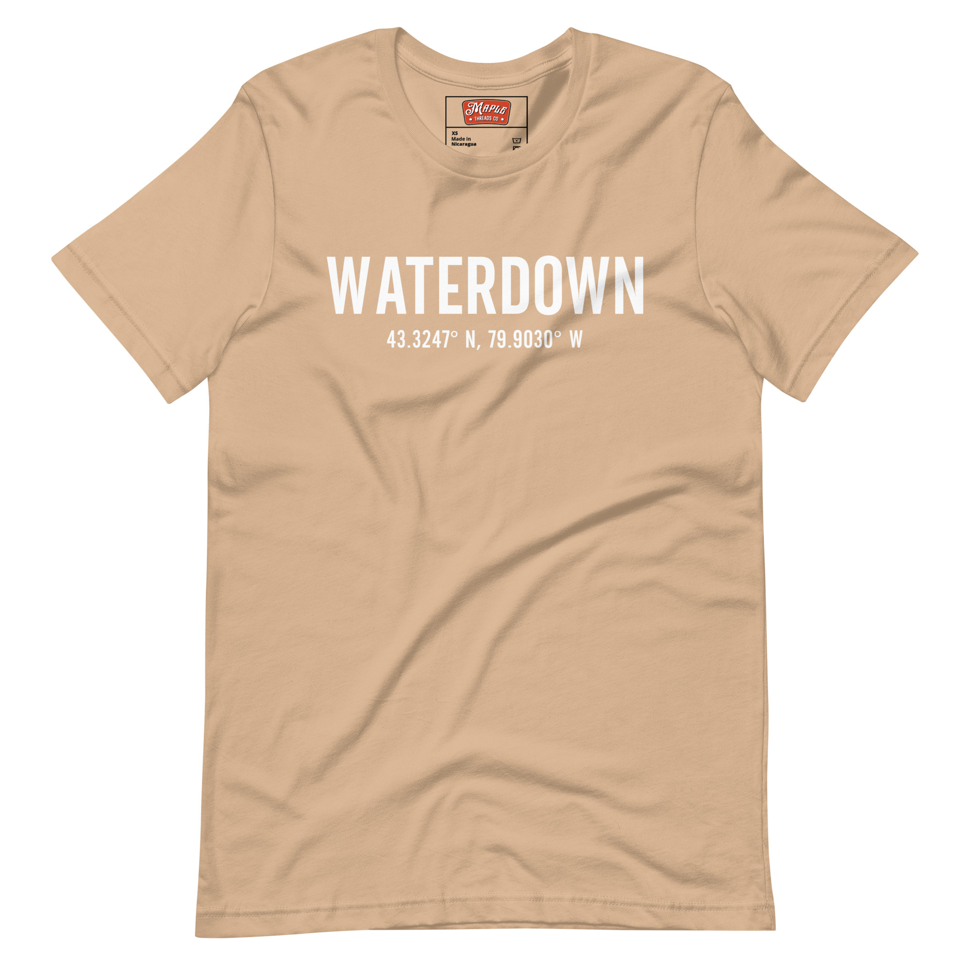 Unisex Waterdown, Ontario Coordinates T-Shirt - Image 7
