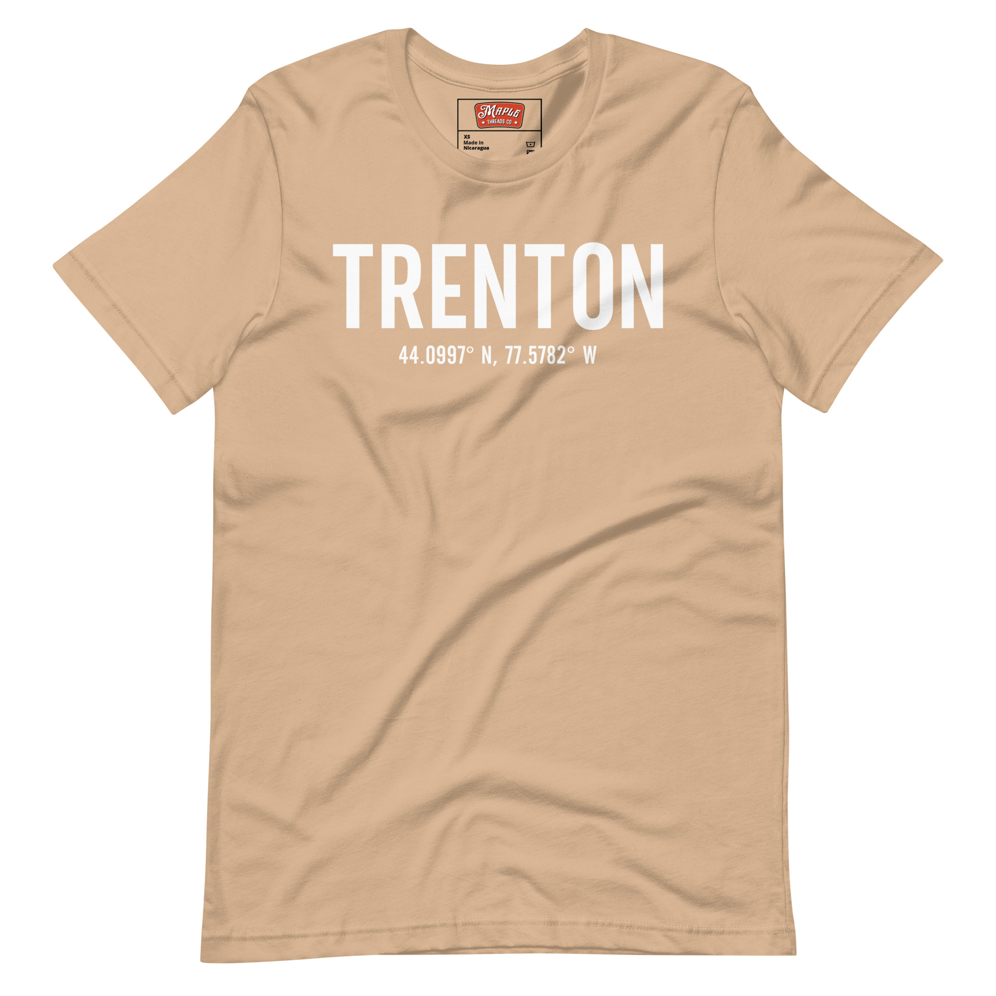 Unisex Trenton, Ontario Coordinates T-Shirt - Image 7